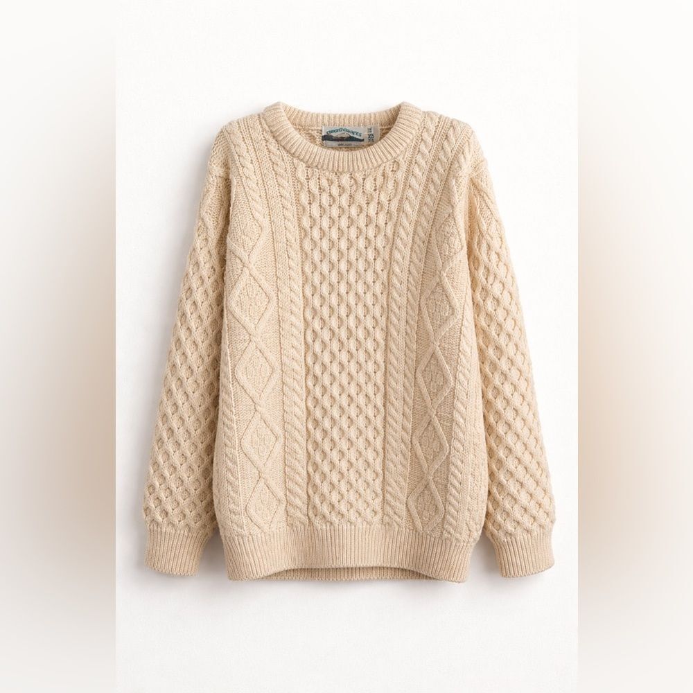 Aran Crafts Ireland Cable Knit Sweater NWOT